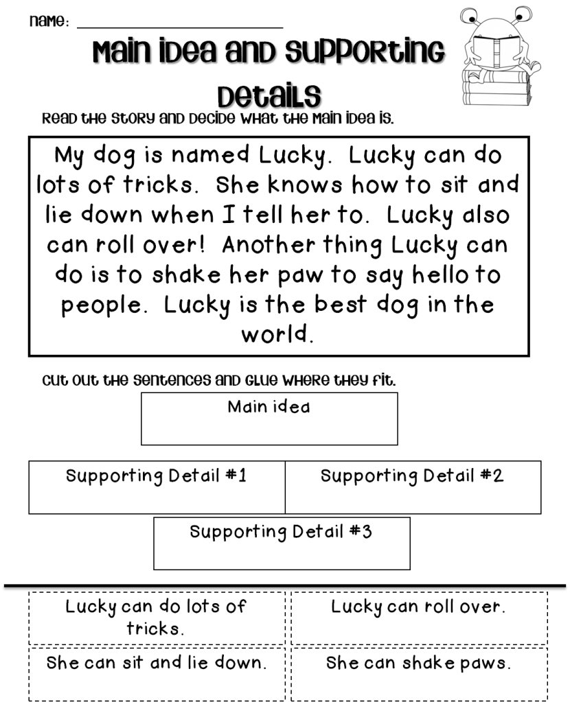 10 Stunning Main Idea And Supporting Details Worksheet 2021