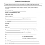 11 4Th Grade Sentence Structure Worksheets Simple Sentences