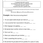 12 4 Types Of Sentences Worksheet 5Th Grade Grade Printable sheets