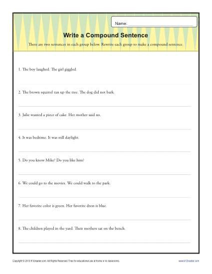  20 6th Grade Sentence Structure Worksheets Simple Template Design