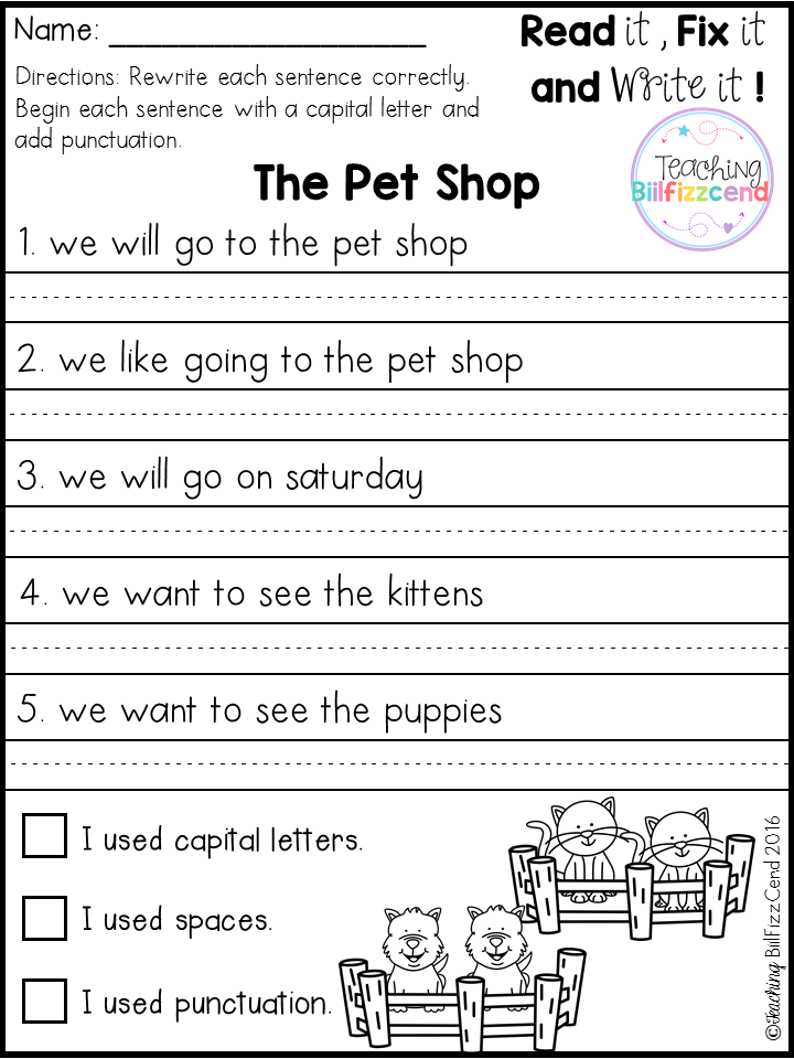 2nd Grade Handwriting Practice Sentences Free Thekidsworksheet