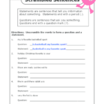 2nd Grade Sentence Structure Worksheets Free Thekidsworksheet