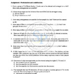 30 Permutations And Combinations Worksheet Answers Education Template