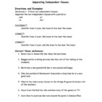 30 Run On Sentence Worksheet Education Template