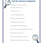 32 Sentence Fragments Worksheet Answers Worksheet Resource Plans