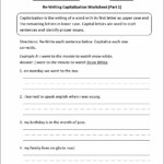 3rd Grade Capitalization And Punctuation Worksheets Worksheet