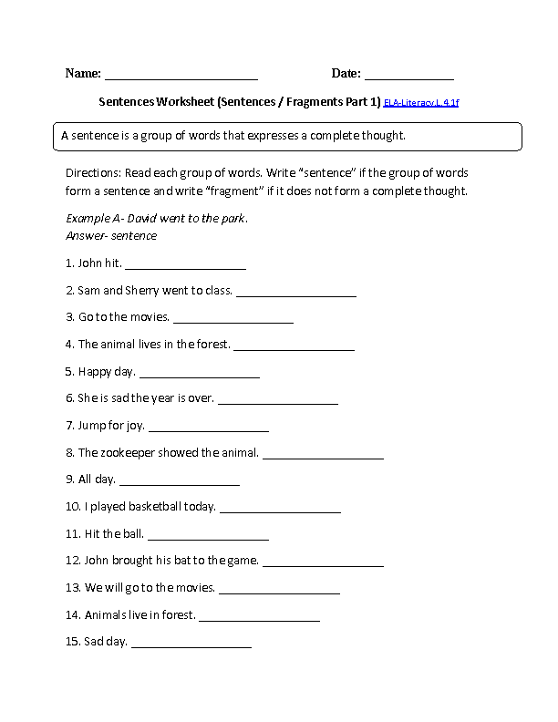 4th Grade Common Core Language Worksheets