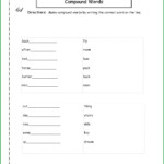4th Grade Compound Words Worksheet Grade 4 Worksheet Resume