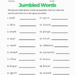 4th Grade Grammar Worksheets Pdf In 2020 Jumbled Words Vocabulary