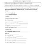 4th Grade Run On Sentence Worksheet Worksheet