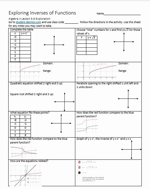 50 Parent Function Worksheet Answers Chessmuseum Template Library