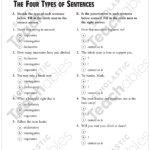 5th Grade Four Types Of Sentences Worksheet Spesial 5