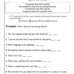 5th Grade Types Of Sentences Worksheet With Answers Thekidsworksheet