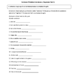 6th Grade Sentence Fragment Worksheets Kidsworksheetfun