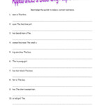 6th Grade Sentence Structure Worksheets Basic Sentence Structure