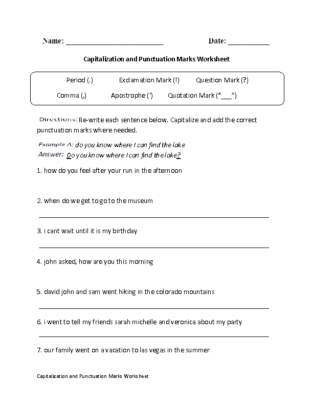 7th Grade Sentence Structure Worksheets With Answer Key Pdf 