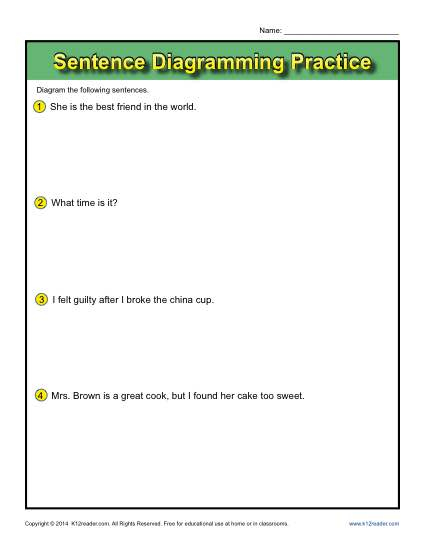 8th Grade Diagram Sentences Worksheet Diagram Media