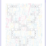 Arithmetic Crossword Puzzle Maker For Grade 1 2 And 3 Free Printable