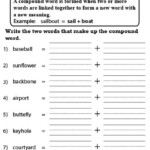 Breaking Down Compound Words Worksheet In 2020 Compound Words