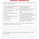 Broken Sentences Complex Sentences FREE Primary KS2 Teaching