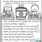 Capitalization And Punctuation Worksheets For Grade 1 Kidsworksheetfun