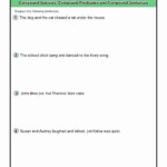 Combining Sentences Worksheet 5th Grade Sentence Diagrams Pound