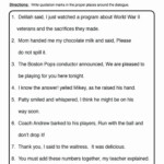 Commas Worksheets 5th Grade Resources Punctuation Worksheets Speech