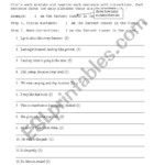 Common Sentence Errors Beginners ESL Worksheet By BCTeacher