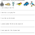 Complete Sentence Worksheet 3rd Grade Rearrange The Sentence Works In