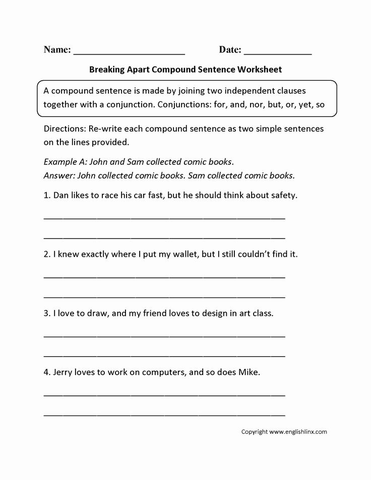 Complex Sentences Worksheet 5th Grade Best Plex Sentence Worksheets 5th 