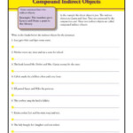 Compound Indirect Object Worksheet Activity