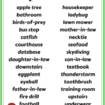 Compound Nouns In English