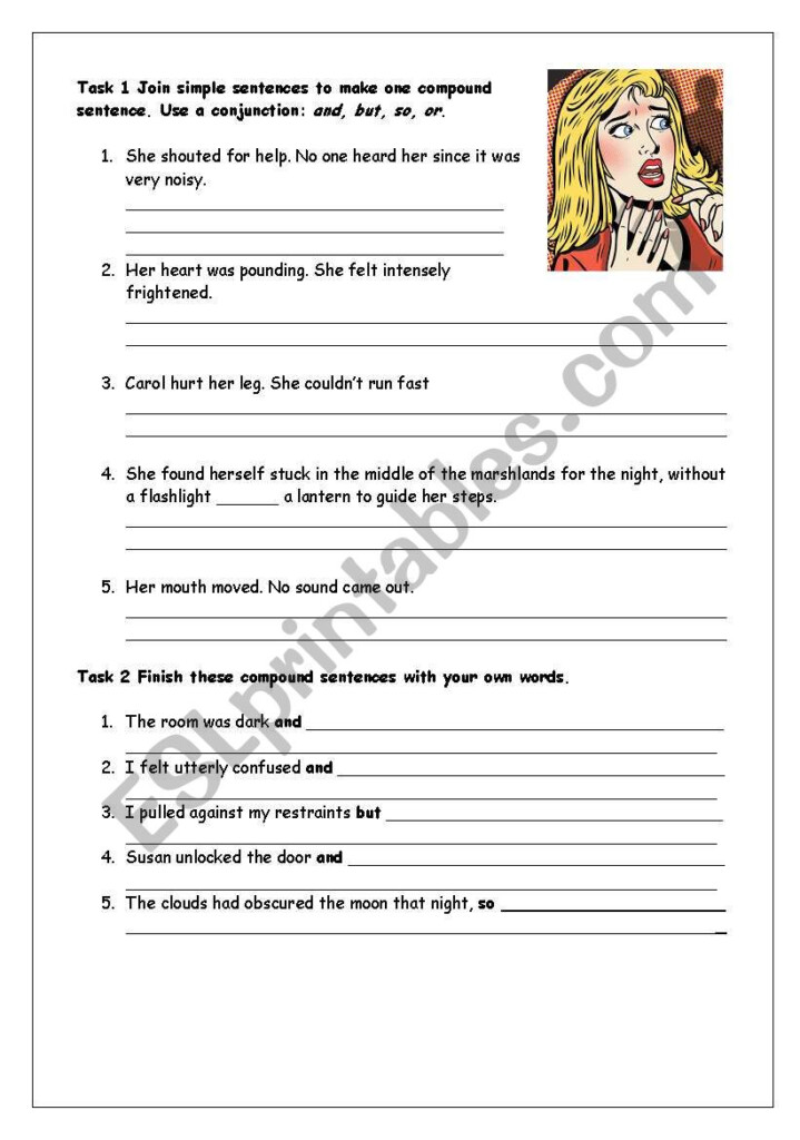 Compound Sentences And But So Or ESL Worksheet By Melocoton