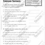 Compound Sentences Grammar Practice Grade 4 Printable Test Prep