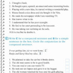 Compound Sentences Worksheet With Answers Awesome Pound Plex Sentences