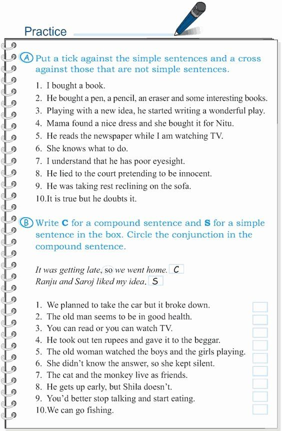 Compound Sentences Worksheet With Answers Awesome Pound Plex Sentences