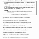 Compound Sentences Worksheet With Answers Awesome Pound Subject