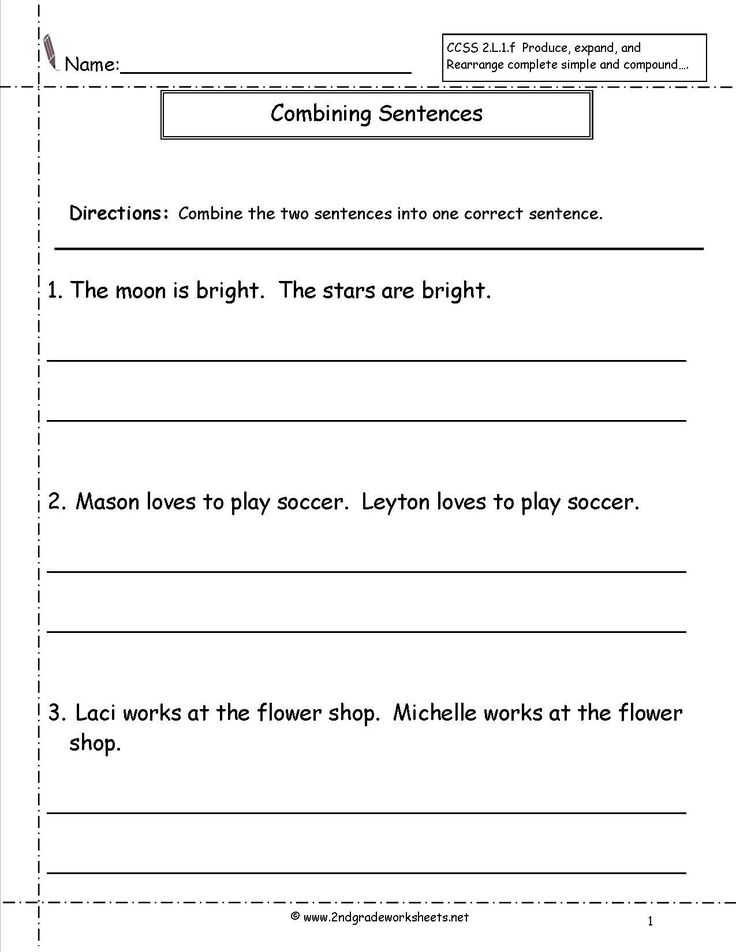 Compound Sentences Worksheets 6th Grade Simple Pound Sentences Lessons