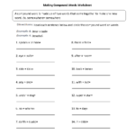 Compound Words Worksheets Grade 4 Download Worksheet