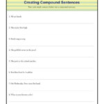 Compund Sentence Worksheet 1st Through 3rd Grade Complex Sentences