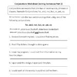 Conjunction Worksheets For Grade 2 Thekidsworksheet