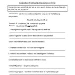 Conjunctions Joining Sentences Worksheet Grammar Worksheets English