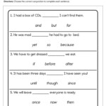 Conjunctions Worksheet Conjunctions Worksheet Teaching Conjunctions