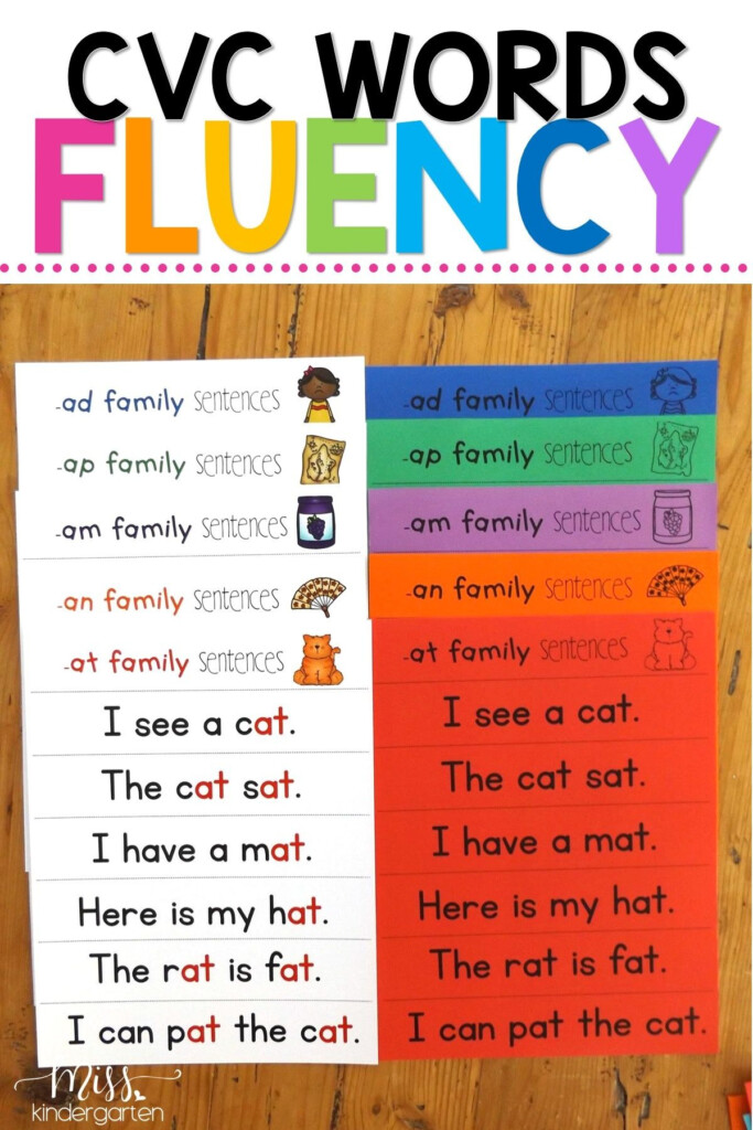 Cvc Words Simple Sentences For Kindergarten To Read Pdf Worksheets 