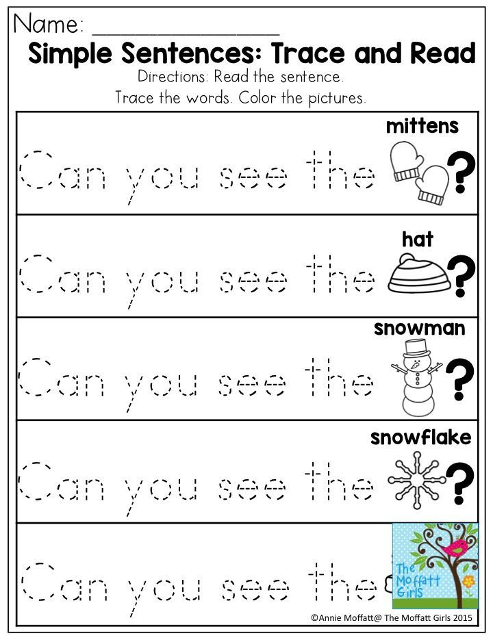 December FUN Filled Learning With NO PREP Simple Sentences