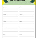 Dictionary Skills Worksheets Find The Definition