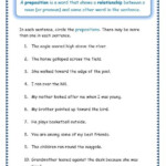 English Grammar Worksheets For Grade 4 Prepositions Thekidsworksheet