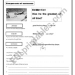 English Worksheets Sentence Structure