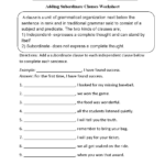Englishlinx Clauses Worksheets Dependent Clause Grammar