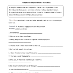 Englishlinx Sentences Worksheets Complex Sentences Complex